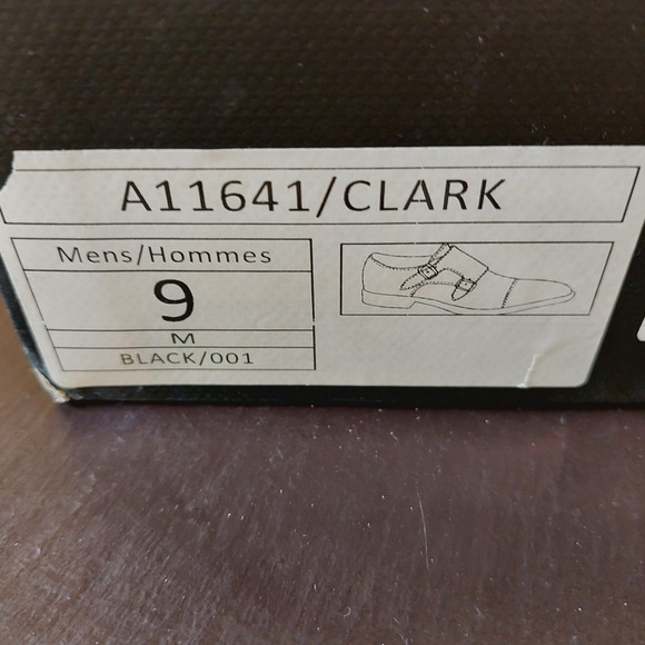 NEW! La Milano Men's Clark Leather Double Monk Strap Dress Shoes Black Sz 9M $70 - Picture 8 of 16